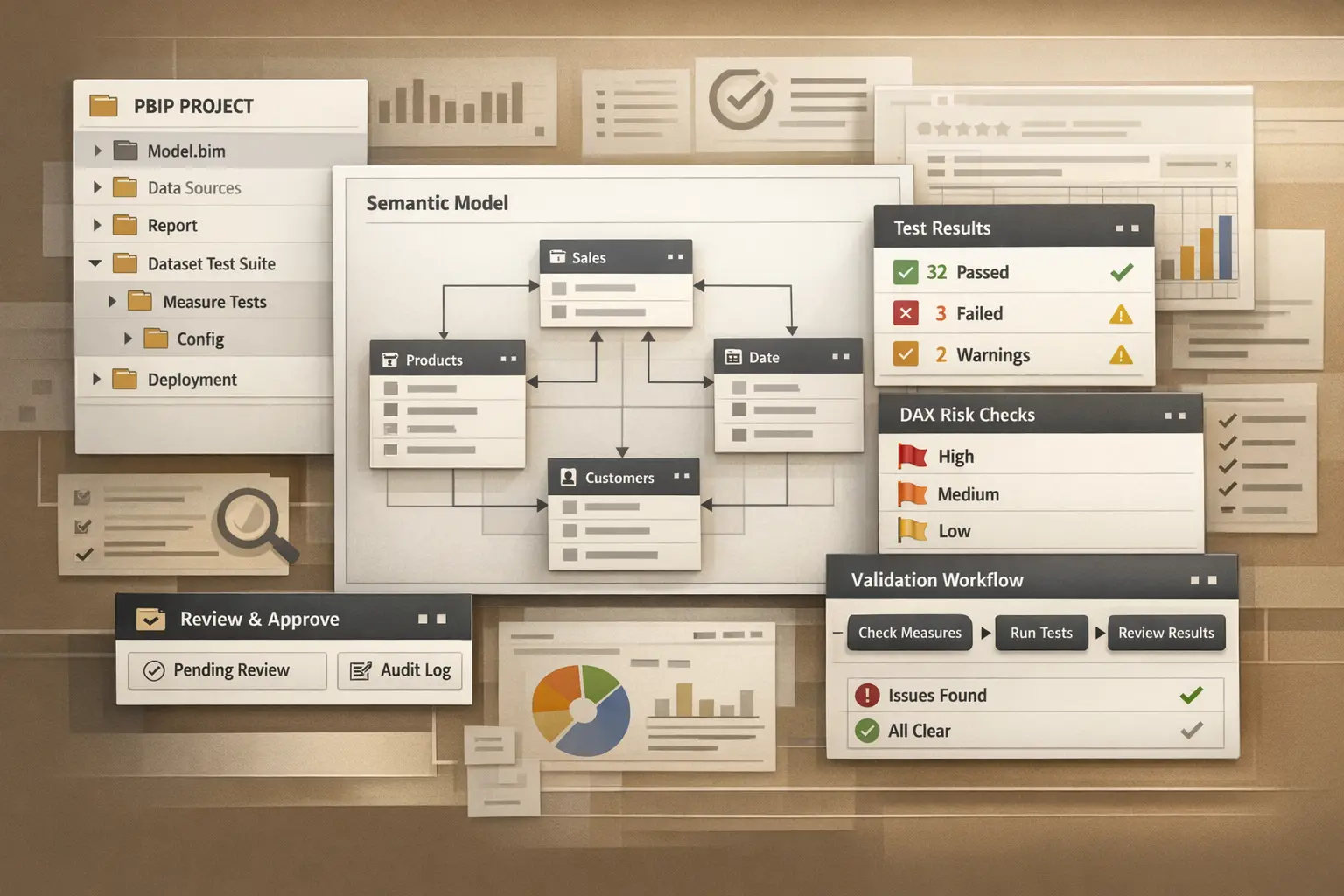 Portfolio-safe validation workflow frame